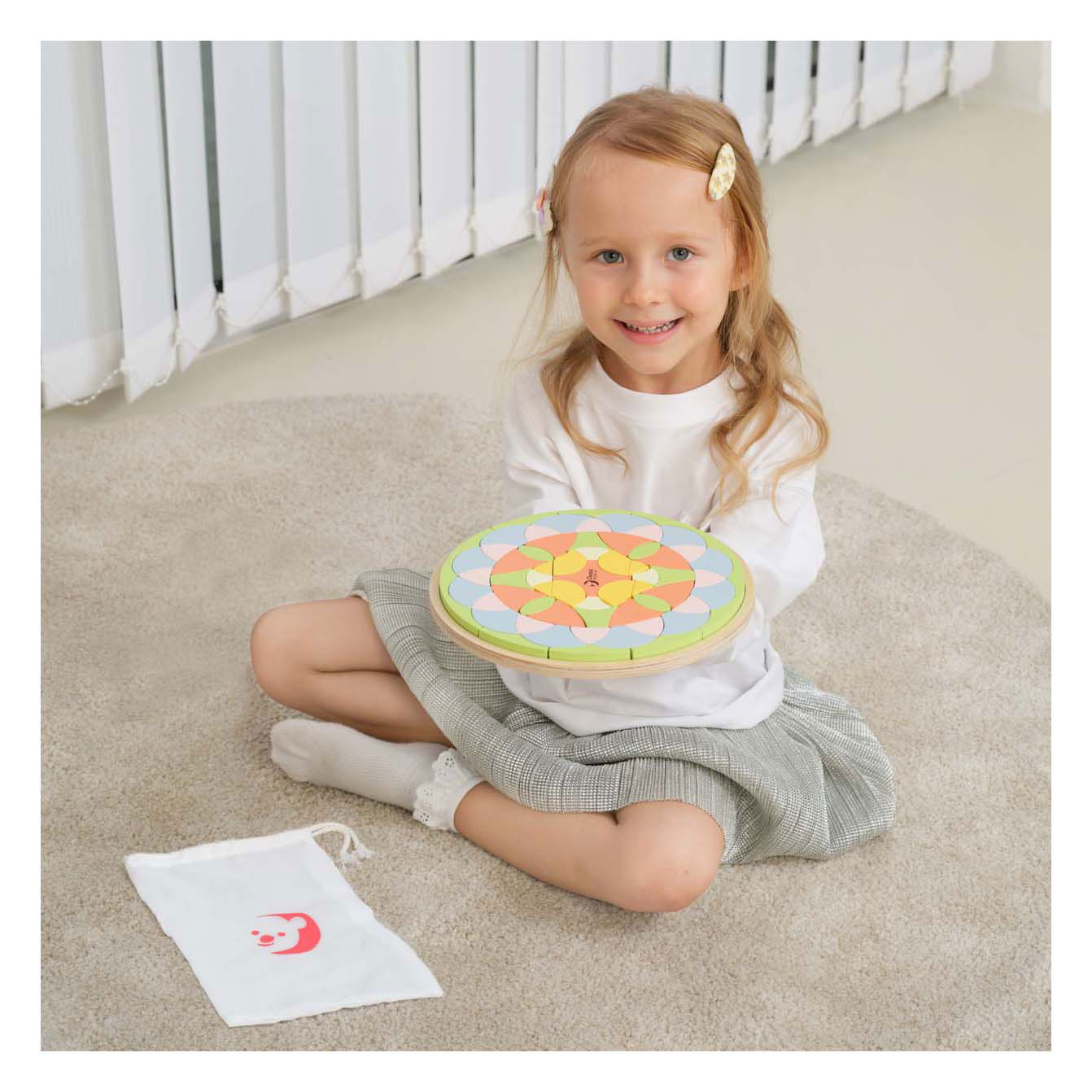 Classic World Houten Mandala Puzzel Bloem