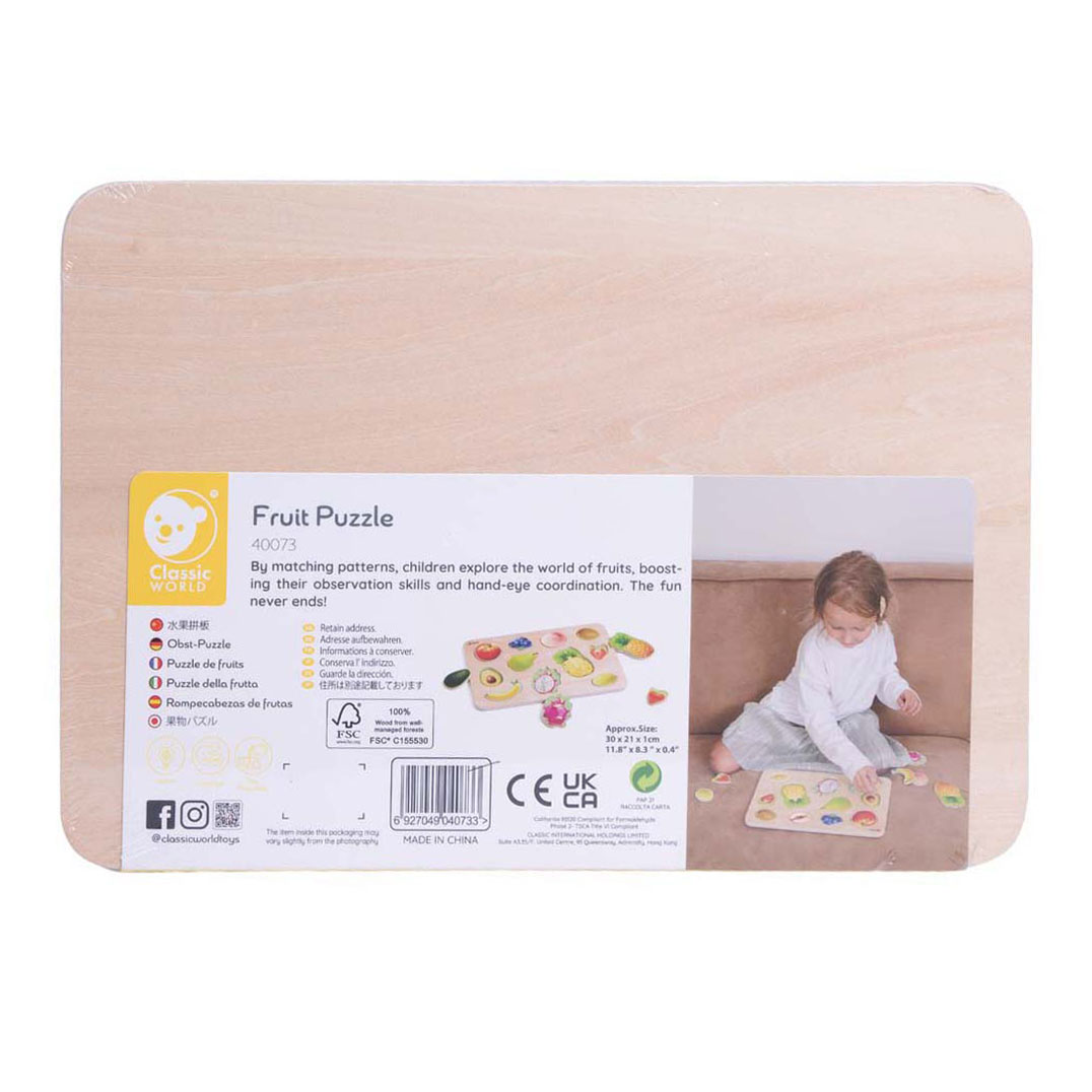 Classic World Houten Puzzel Fruit