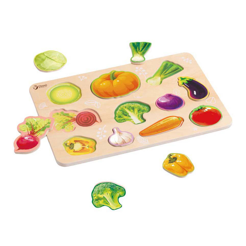 Puzzle en bois classique World - Légumes