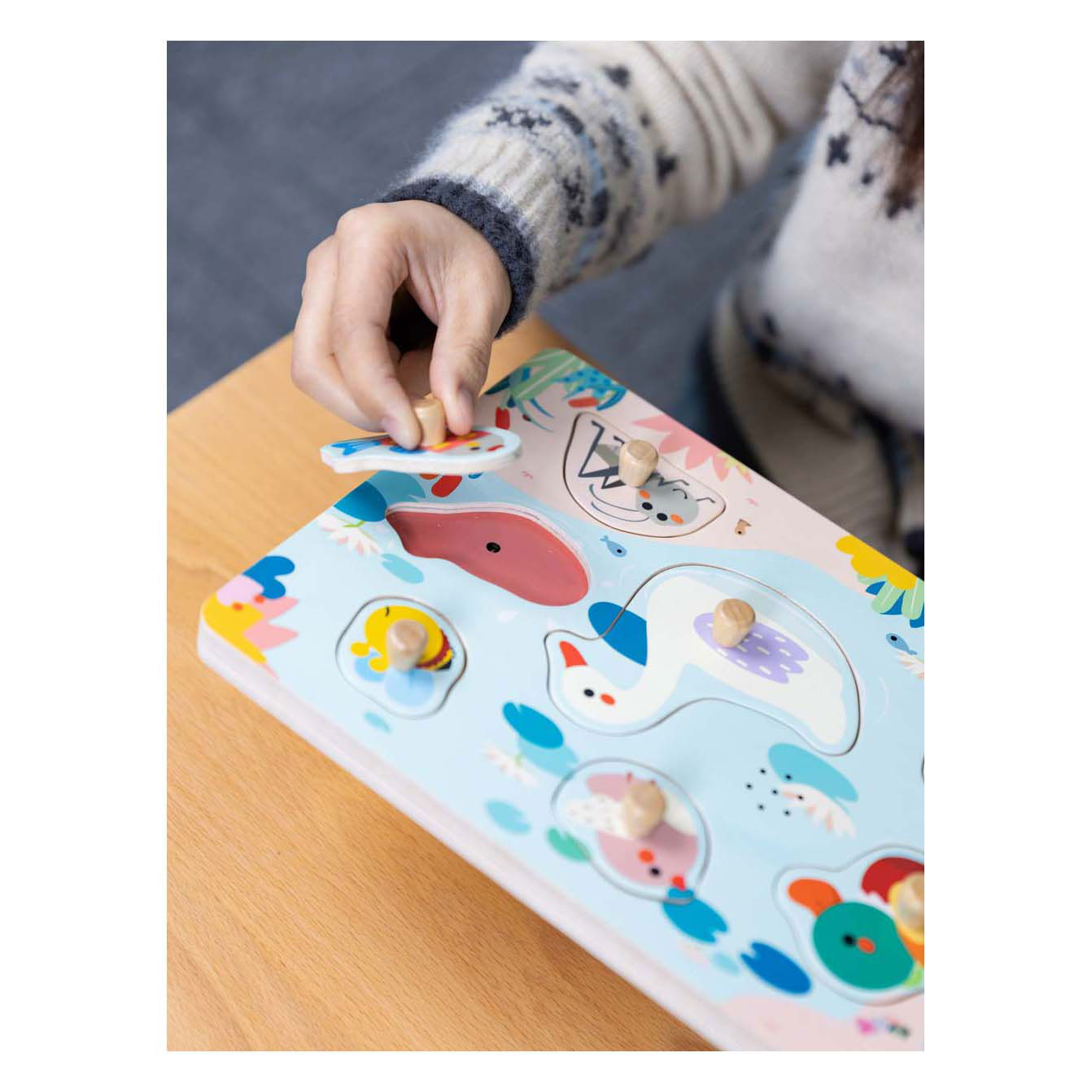 Classic World Houten Puzzel Poel met Geluid