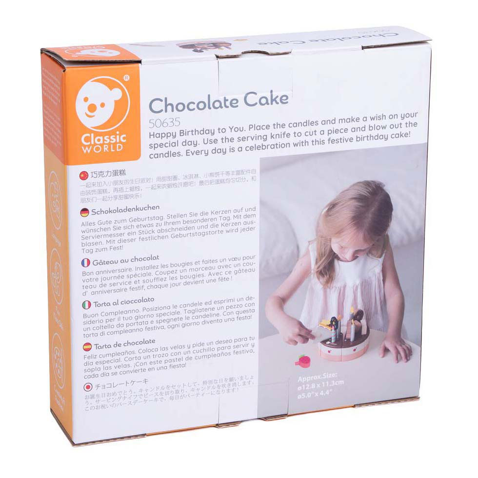 Classic World Houten Chocolade Taart