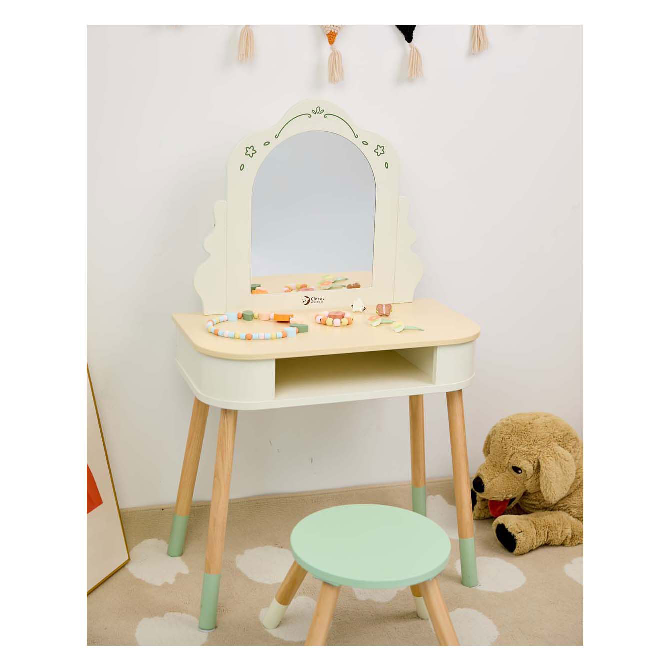 Classic World Houten Make Up Tafel