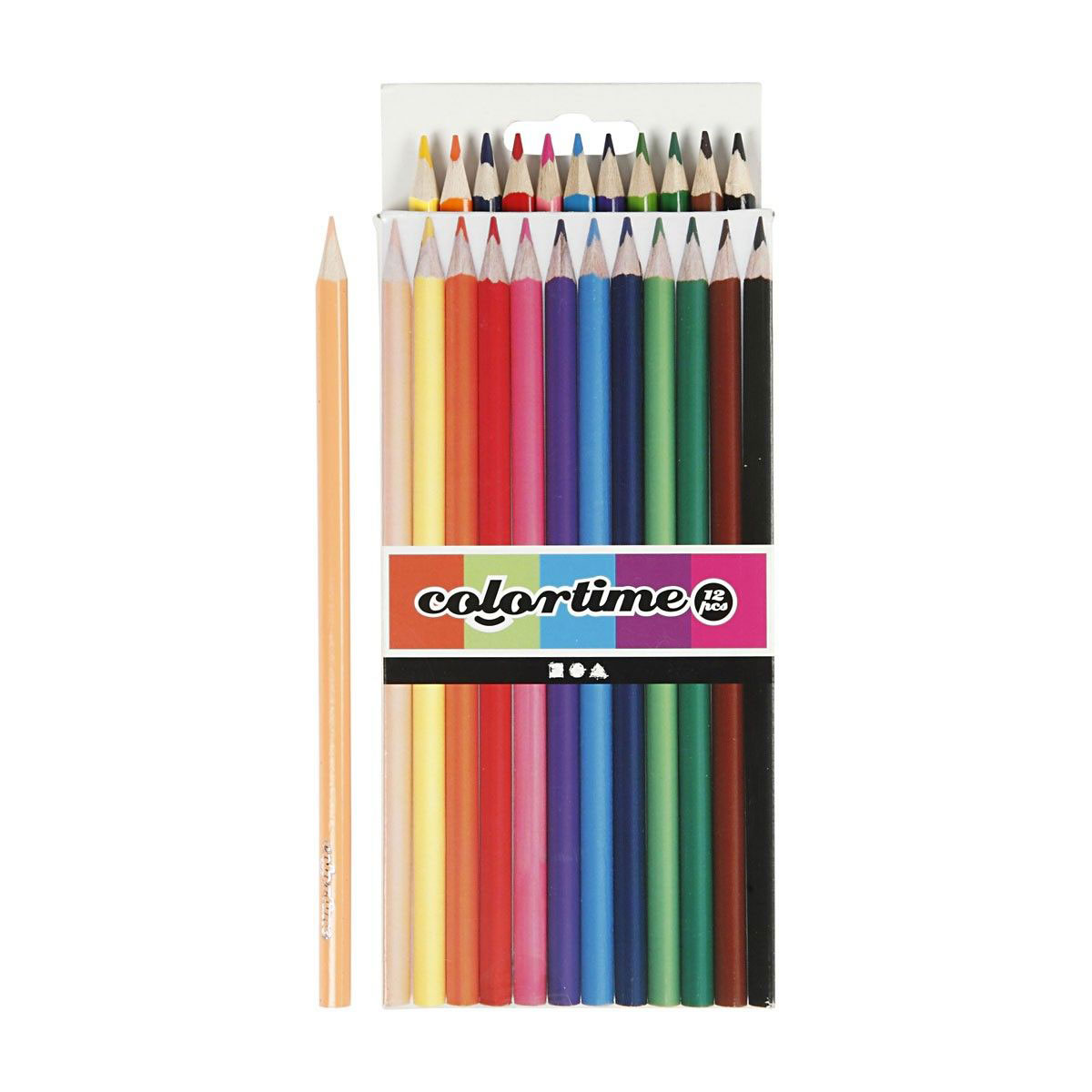 Crayons de couleur - Couleurs de base, 12 pcs.
