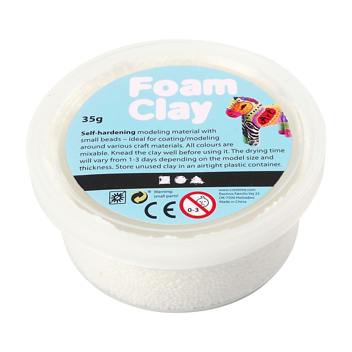 vandaag Onrecht Landgoed Foam Clay - Wit, 35gr. online kopen? | Lobbes Speelgoed