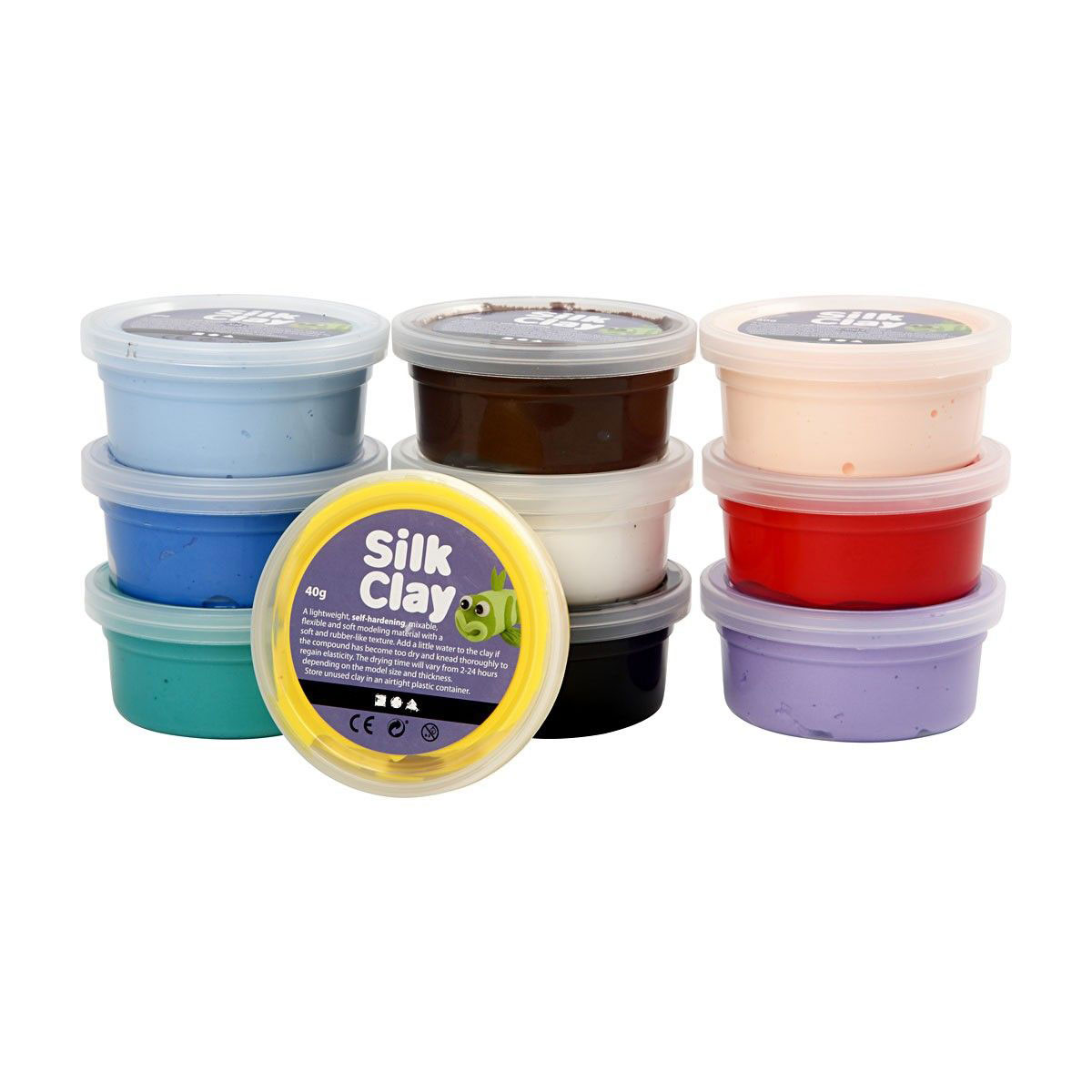 Silk Clay - Couleurs de base, 10x40gr.
