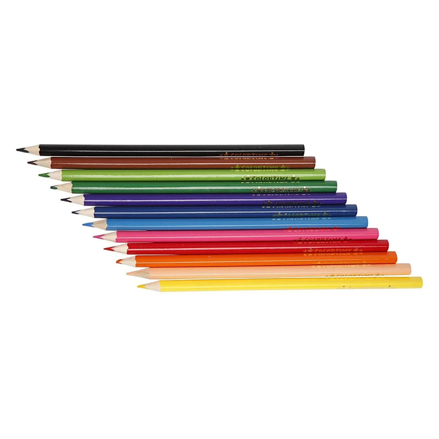 Dreieckige Buntstifte – Grundfarben, 288 Stück.