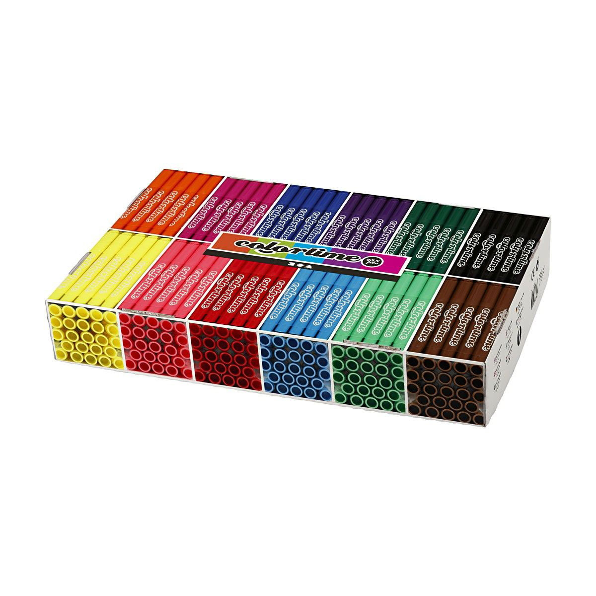 Grootverpakking met 12x24 Gekleurde Jumbo Stiften