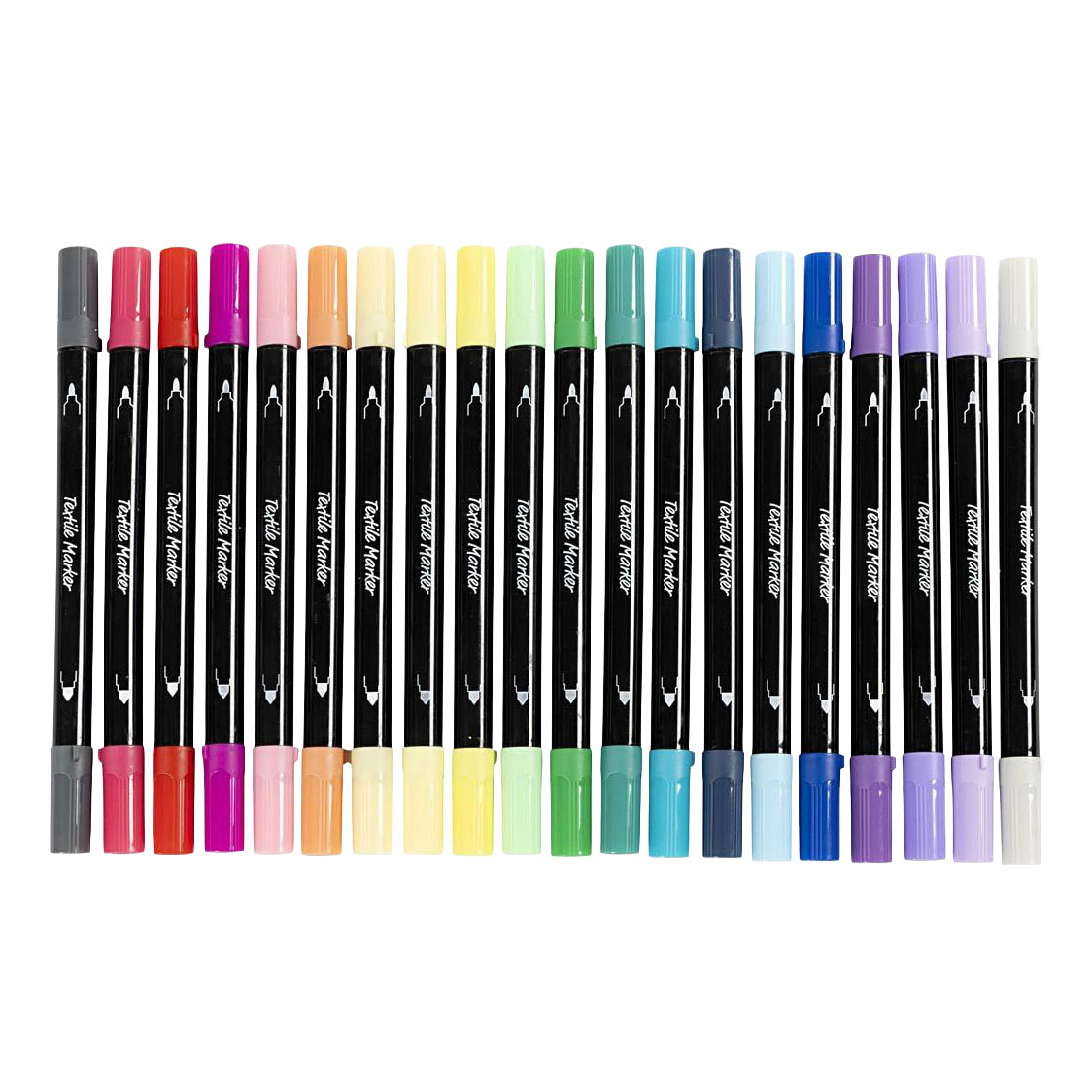 Textielstiften - Extra Kleuren, 20st.