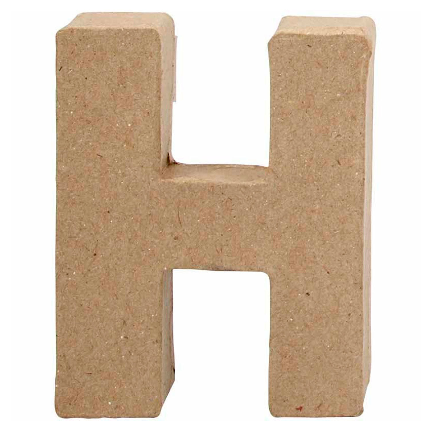 Letter Papier-maché - H, 10cm