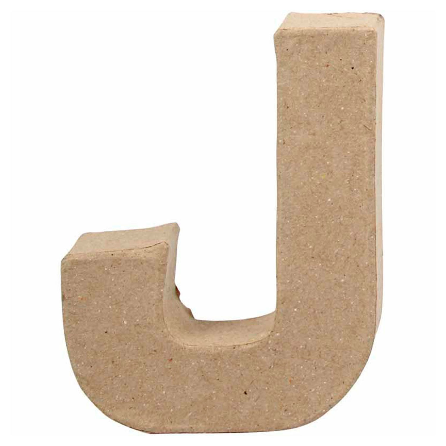 Letter Papier-maché - J, 10cm
