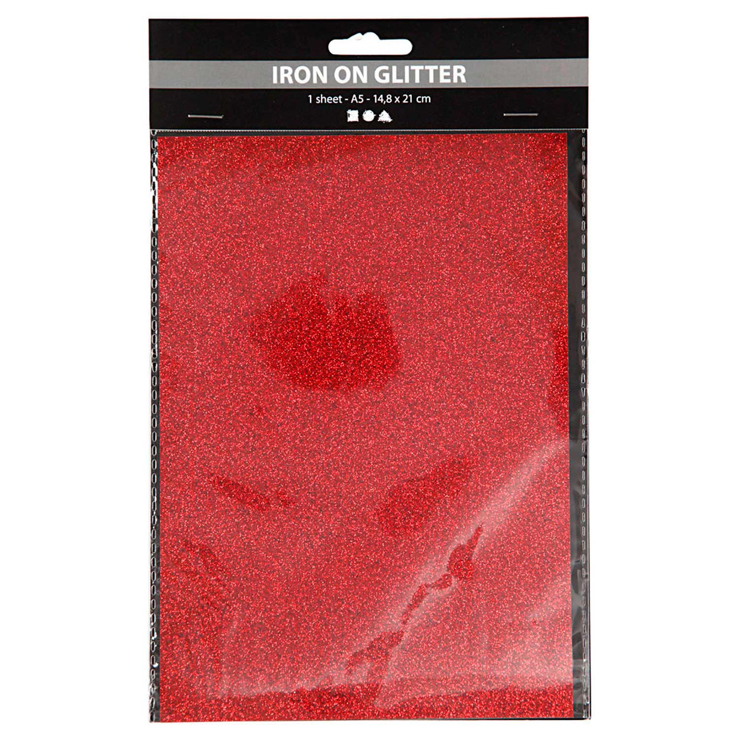 Film thermocollant Glitter Rouge, A5