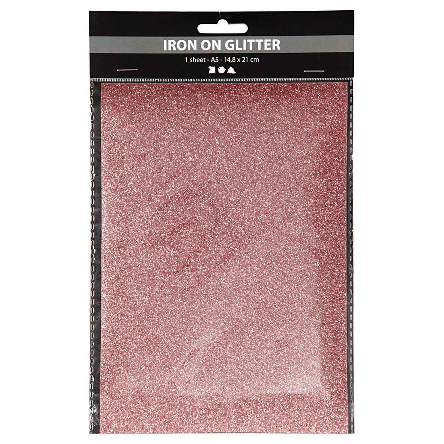Film thermocollant Glitter Rouge Clair, A5