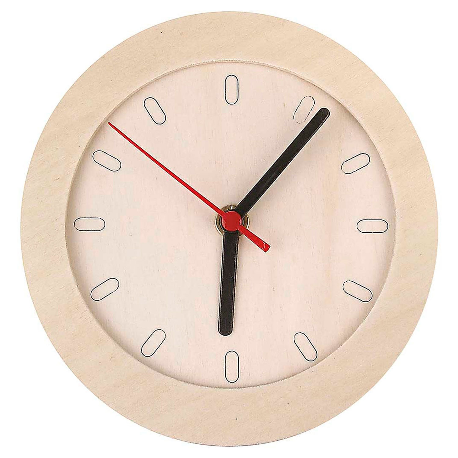 Horloge avec cadre en bois