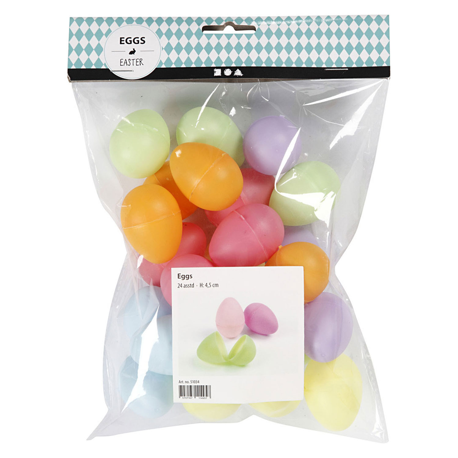 Plastic Eieren Gekleurd, 24st. online kopen? | Speelgoed