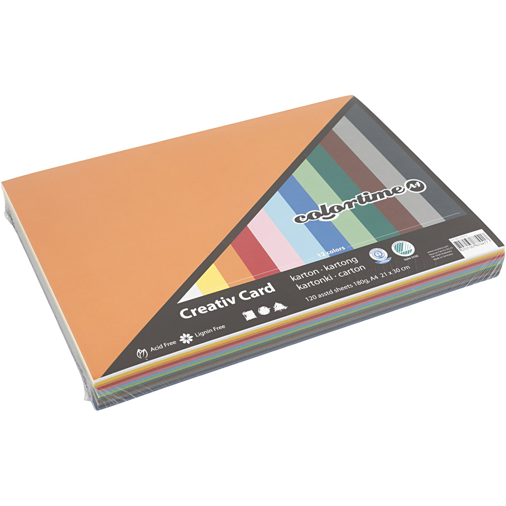 grafisch Vergemakkelijken Vervreemding Gekleurd Karton A4, 12 x 10 Vellen online ... | Lobbes Speelgoed België