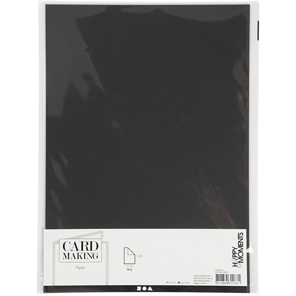 Papier Noir A4 80gr, 20 pcs.