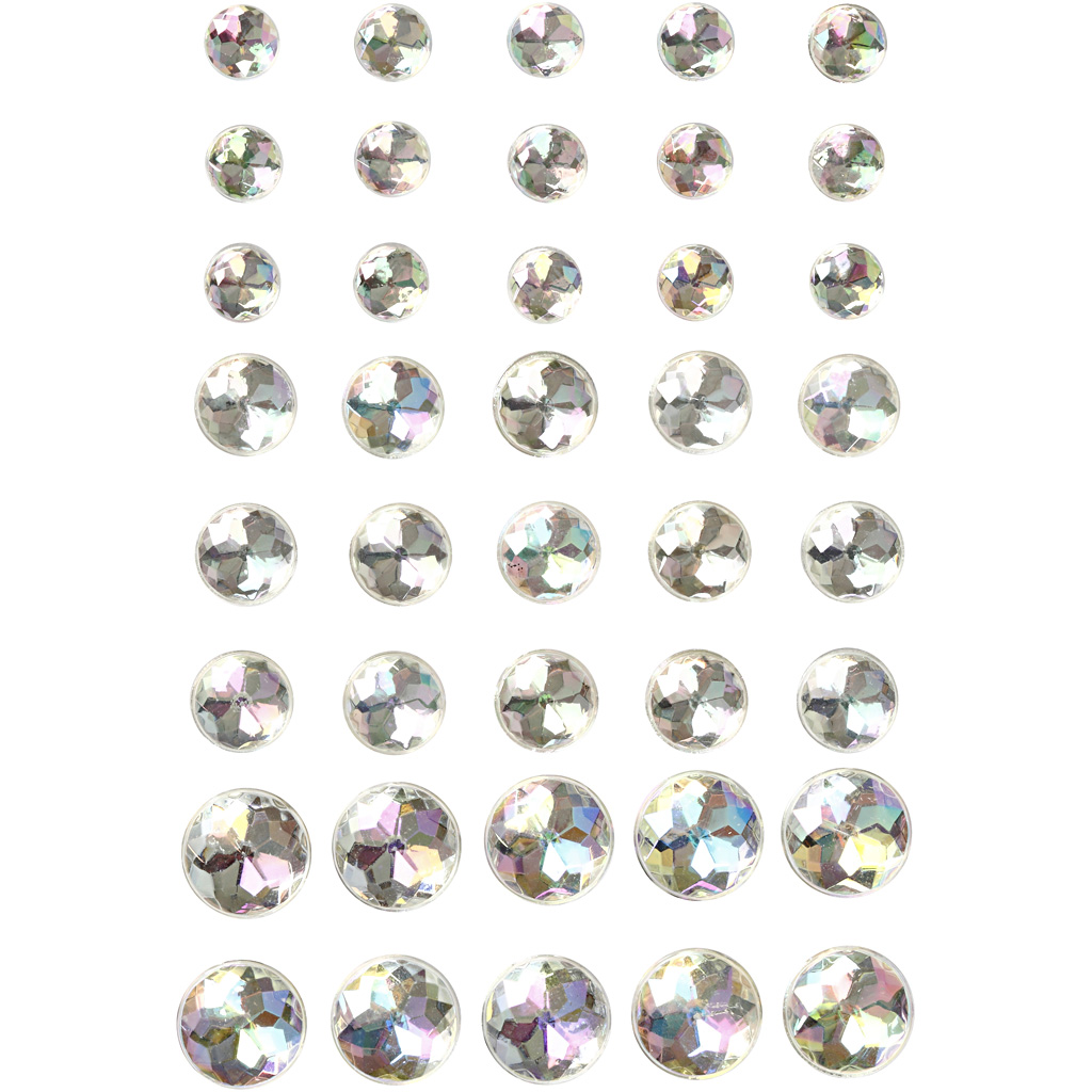 Strasssteine ​​Kristall 6-8-10mm, 40Stk.
