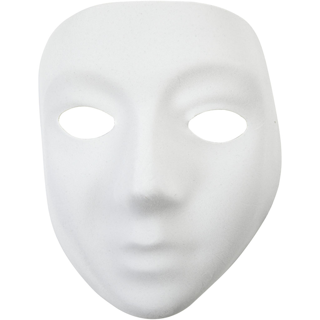 Masque Plastique Blanc Velours