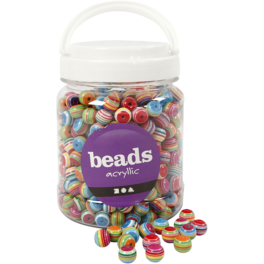 Perles multi-mélanges, 460 pièces.