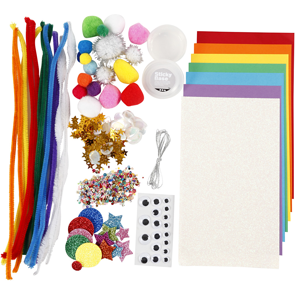 Hobby Grundmaterialien Regenbogen-Set
