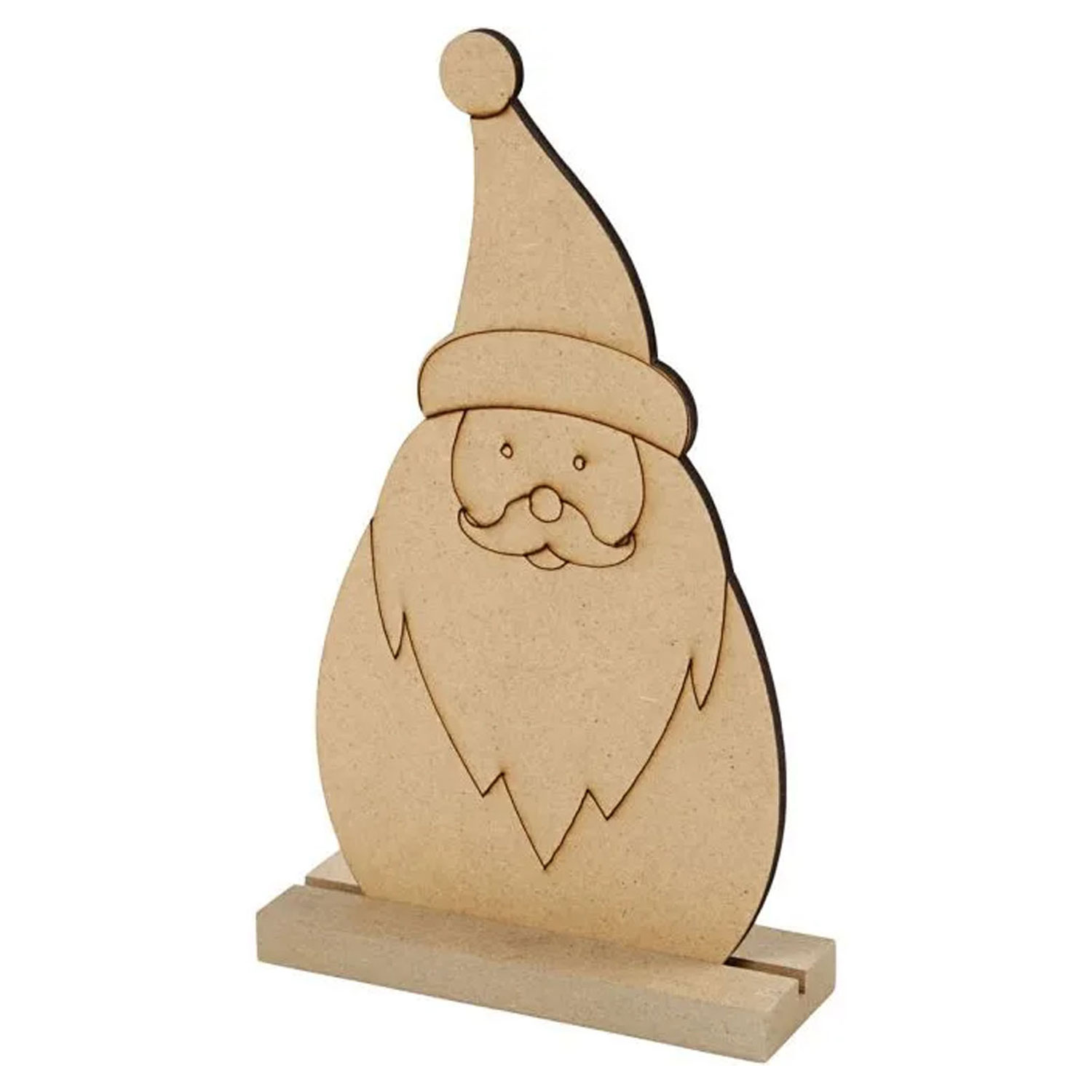 Figurine de Noël en bois Père Noël
