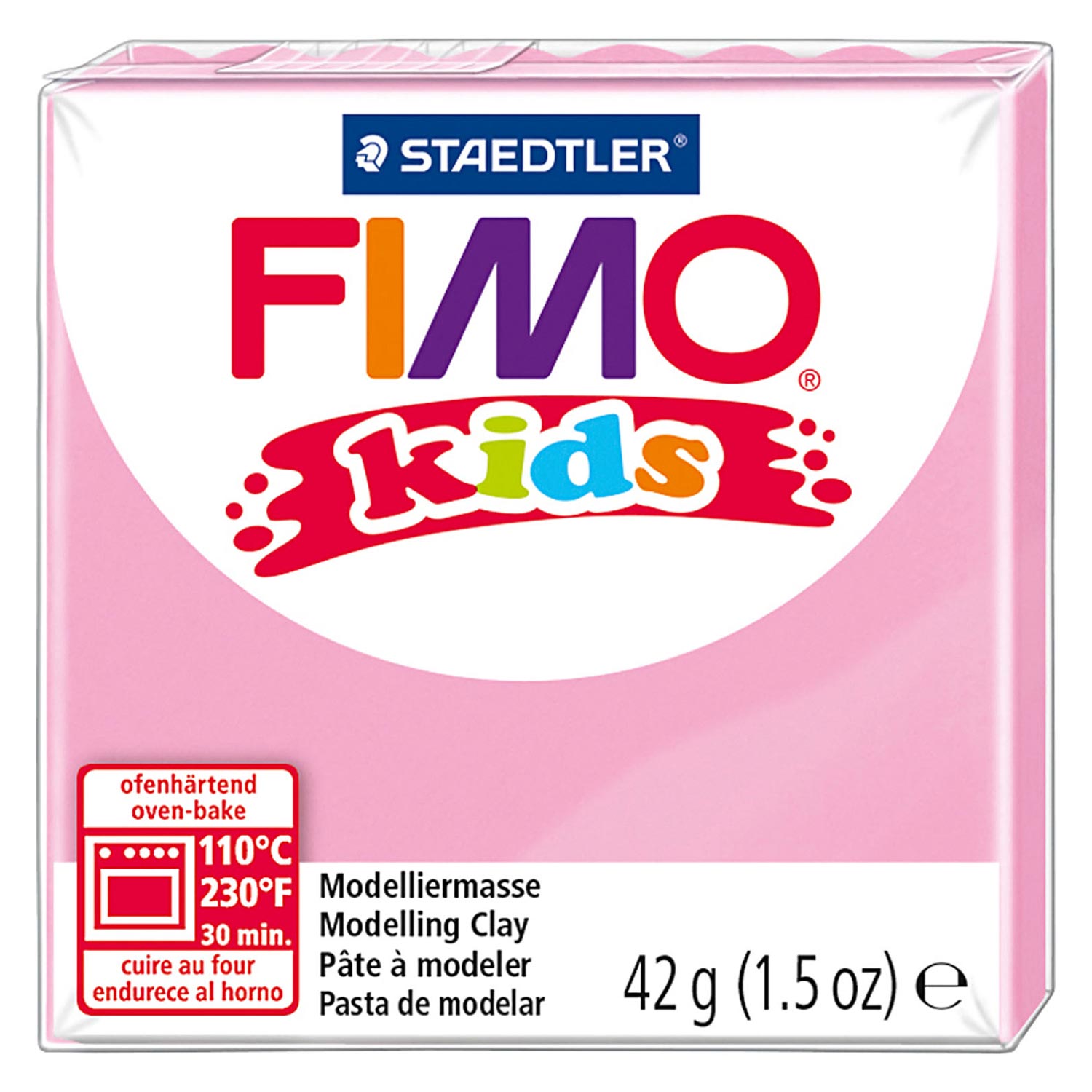 Pâte à modeler Fimo Kids, rose, 42 ​​gr