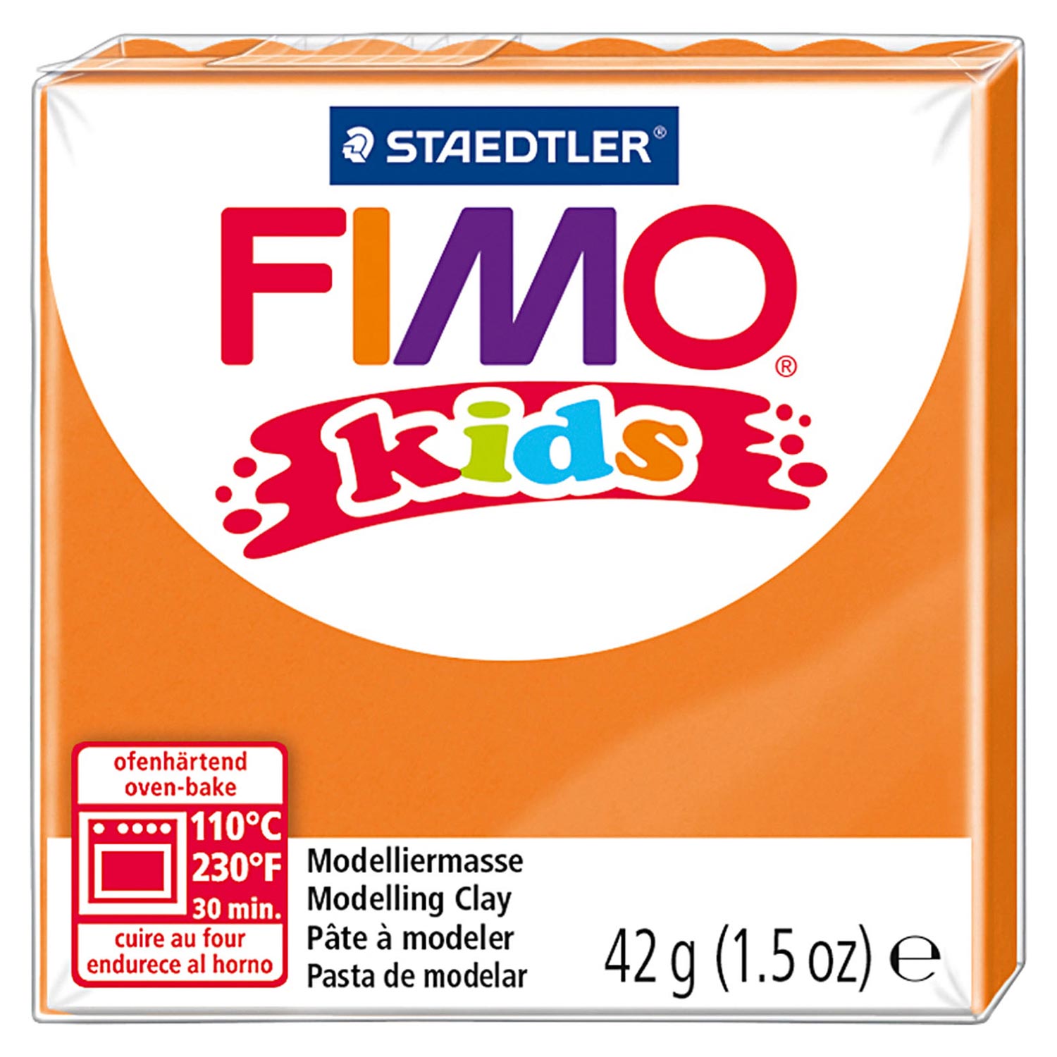 Pâte à modeler Fimo Kids, Orange, 42 gr