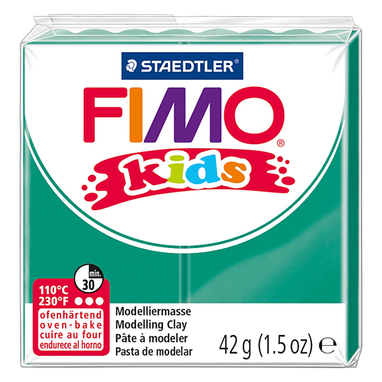 Fimo Kids Pâte à Modeler Verte, 42gr