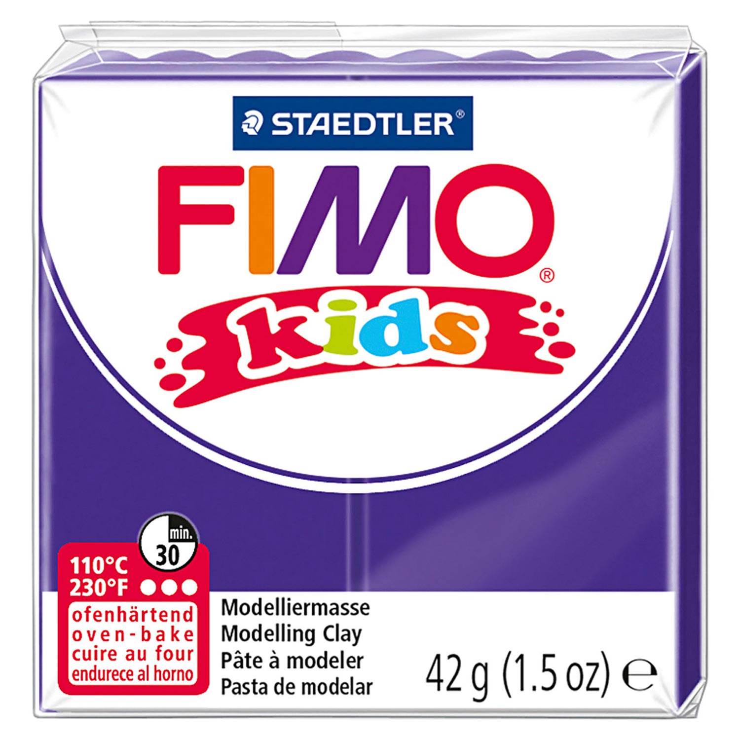 Fimo Kids Pâte à Modeler Violette, 42gr