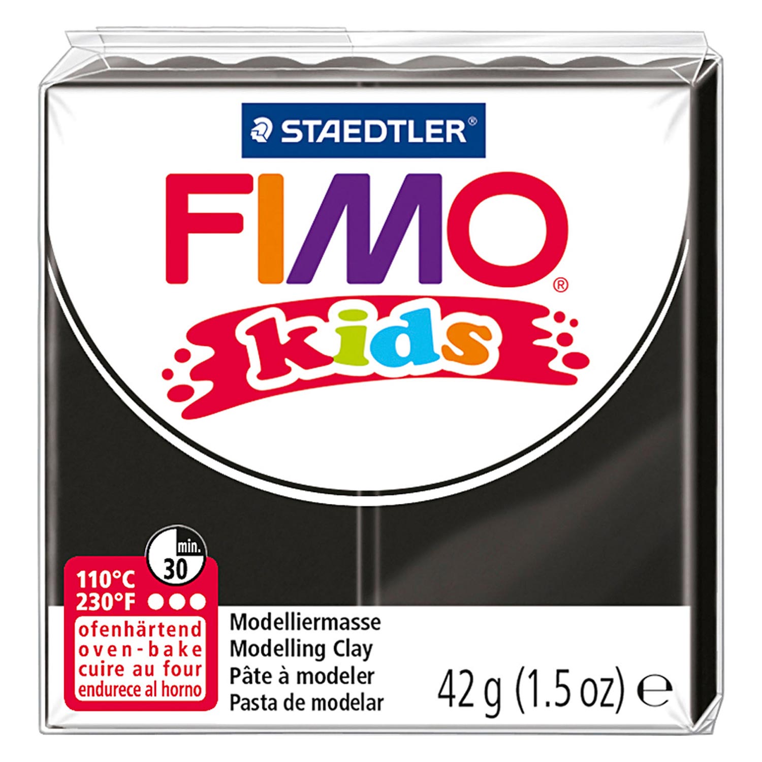 Fimo Kids Pâte à Modeler Noir, 42gr