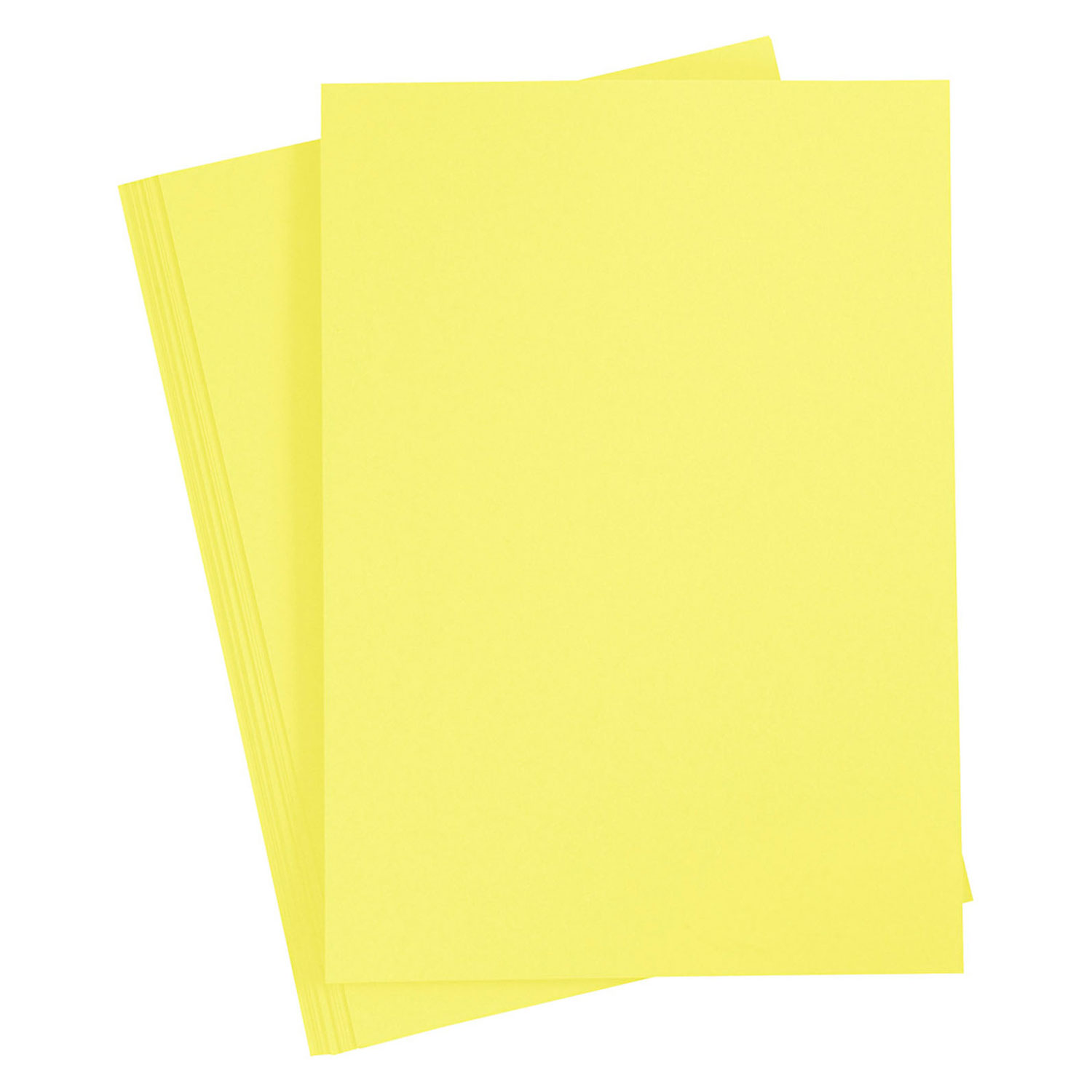 Carton coloré, jaune canari, A4, 20 feuilles
