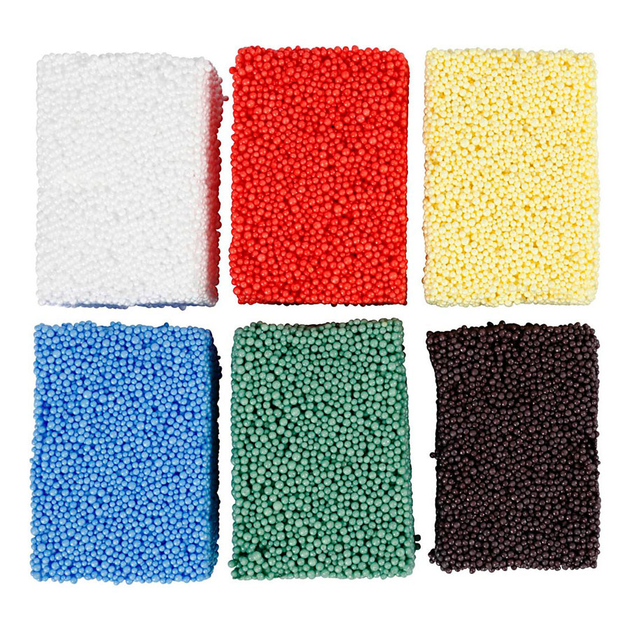 Soft Foam Clay Standardfarben, 6x10gr.