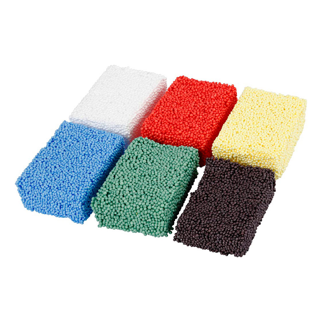 Couleurs standards Foam Clay souple, 6x10gr.