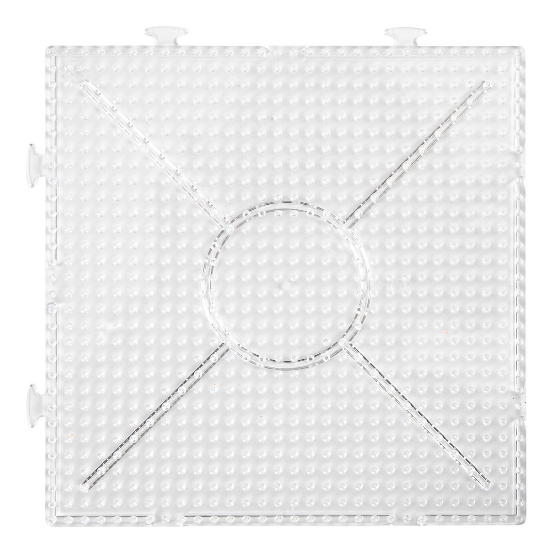 Foto-Birnen-Grundplatte, transparent, quadratisch, 15 x 15 cm, 2 Stück.