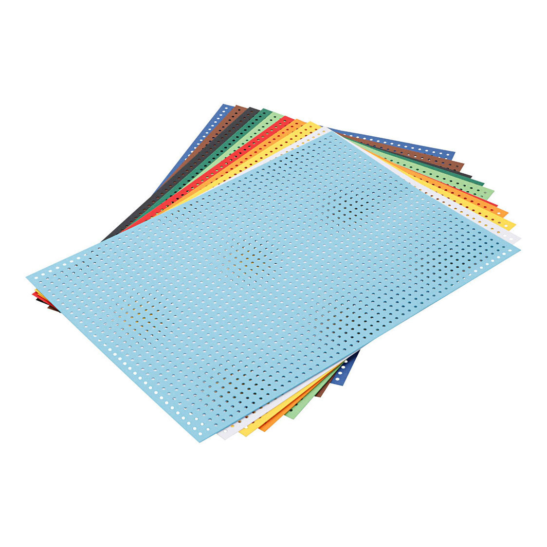 Carton pour point de croix, couleurs assorties, 10 feuilles