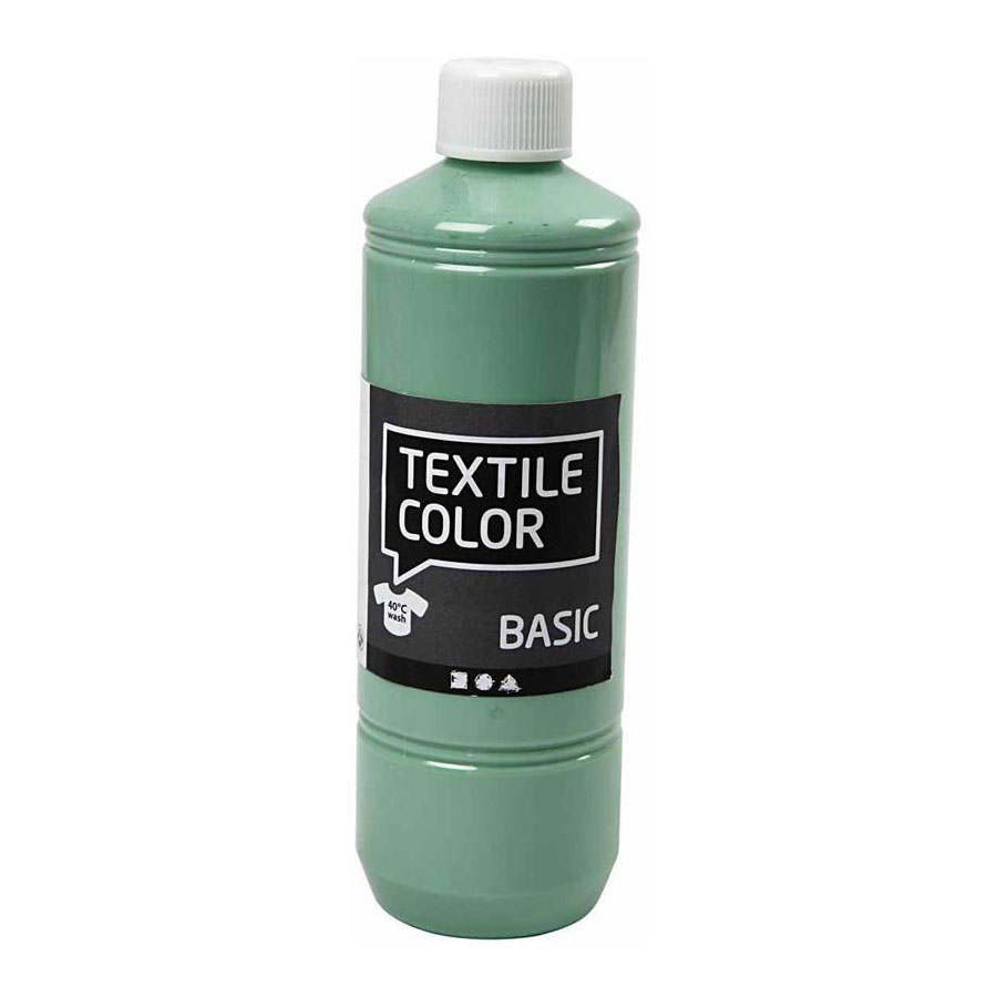 Peinture de couleur textile - Vert d'eau, 500 ml