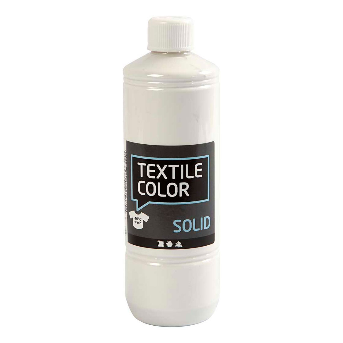 Peinture de couleur textile - Blanc opaque, 500 ml