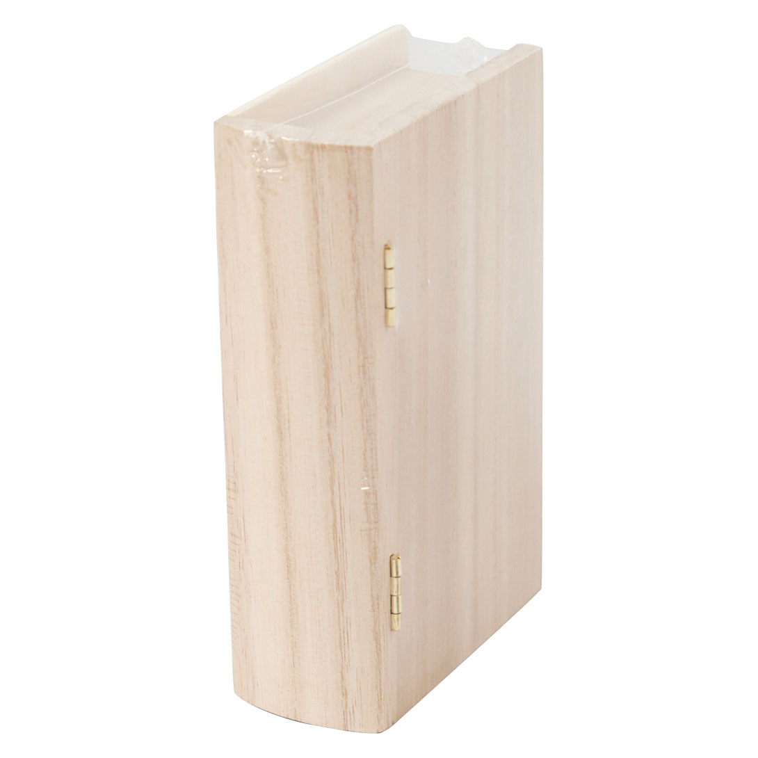 Houten Boek Doos, 14x9x4cm