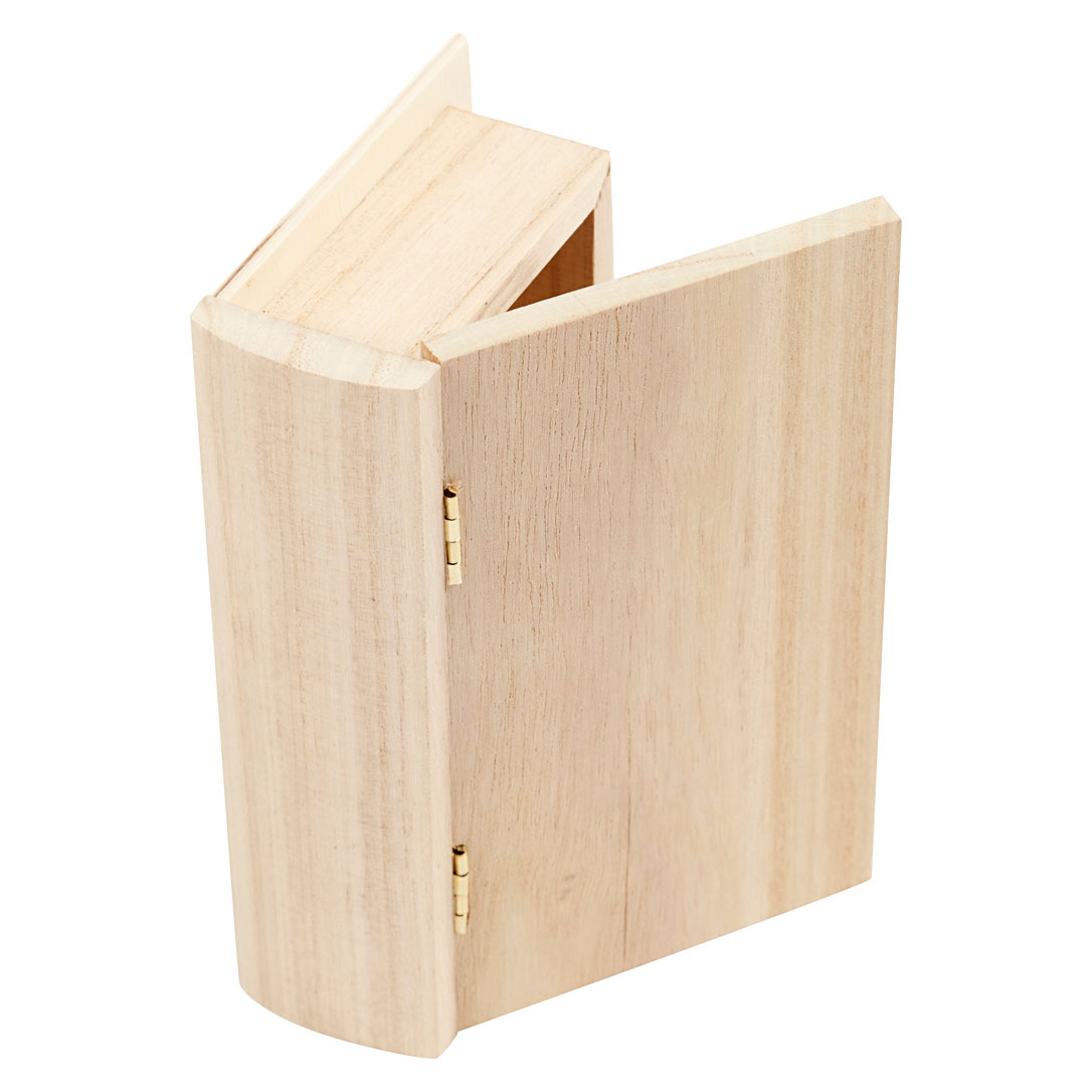 Boîte à livres en bois, 14x9x4cm