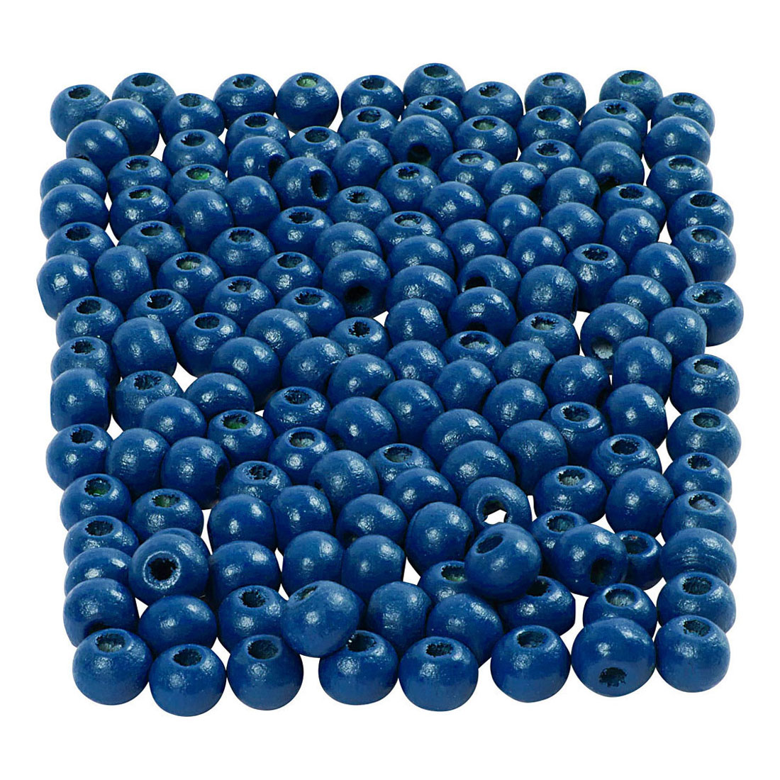 Perles en bois bleues, 150 pièces.
