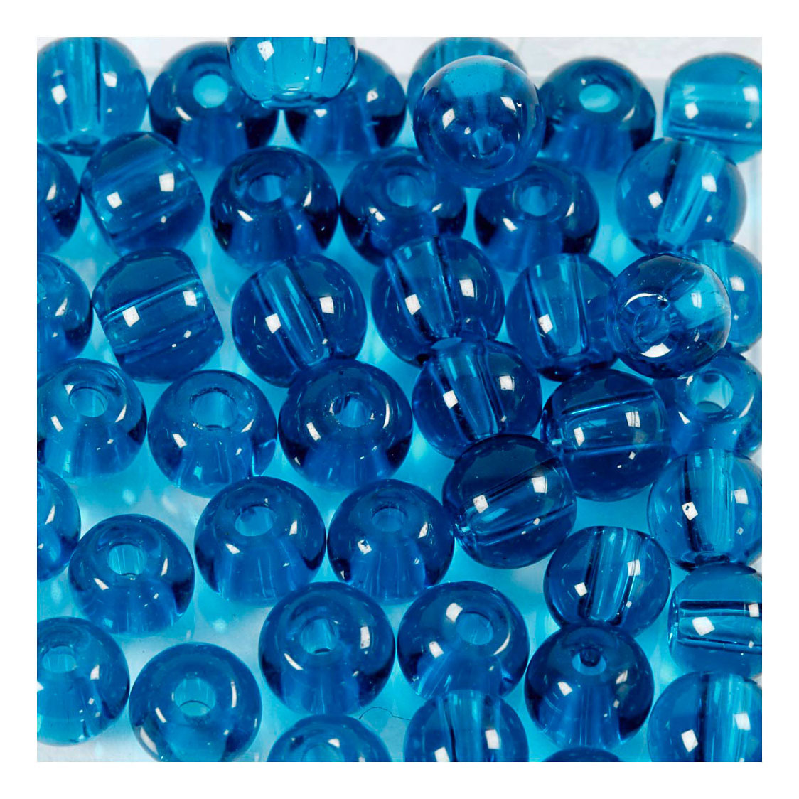 Perles de verre Turquoise, 45pcs.