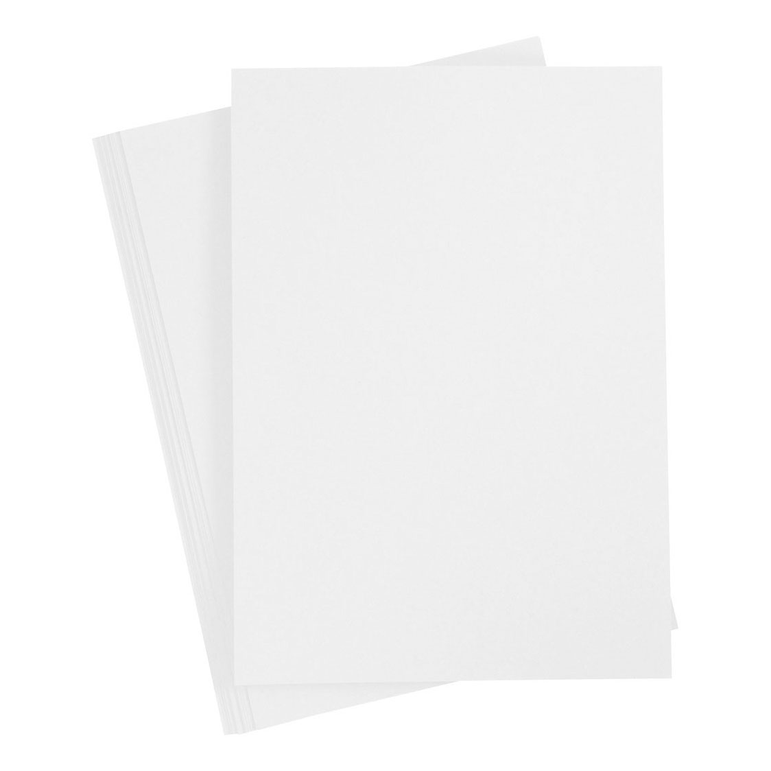 Carton coloré blanc A4 210-220g, 10 feuilles
