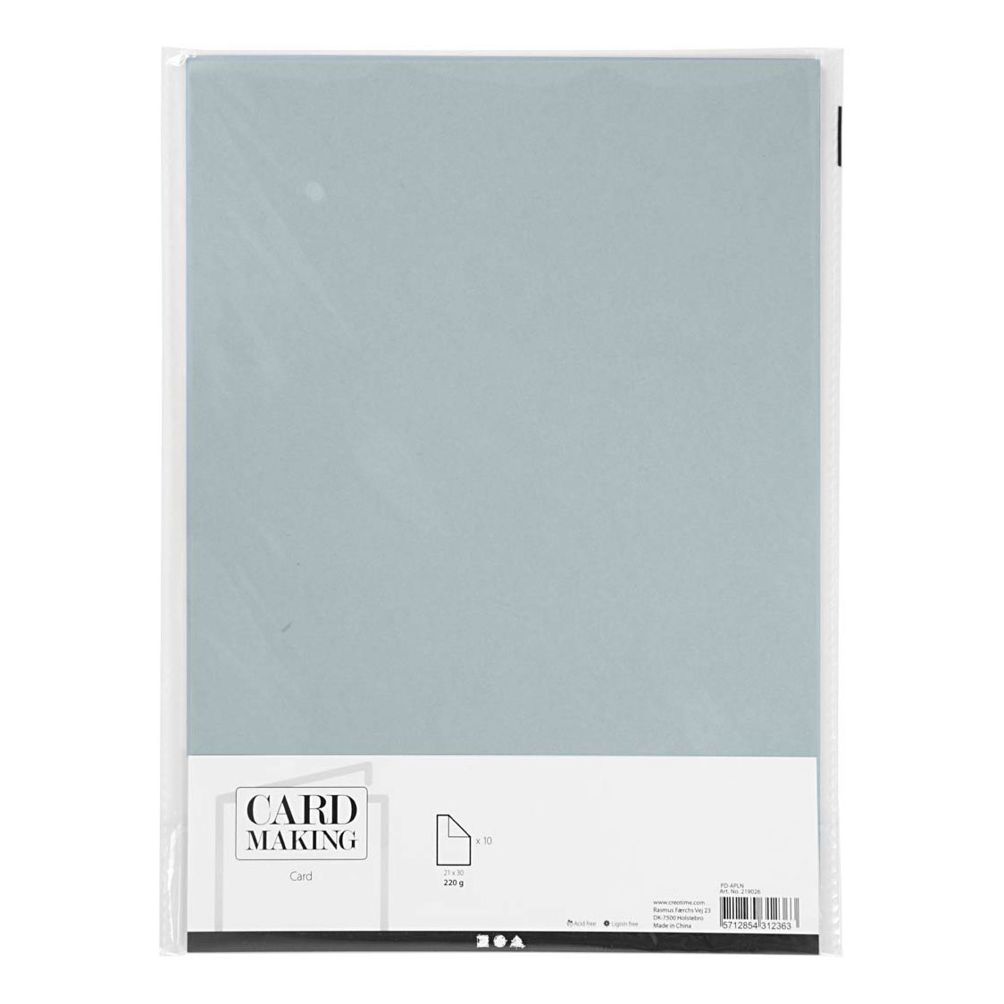 Carton Gris A4 220g, 10 pcs.