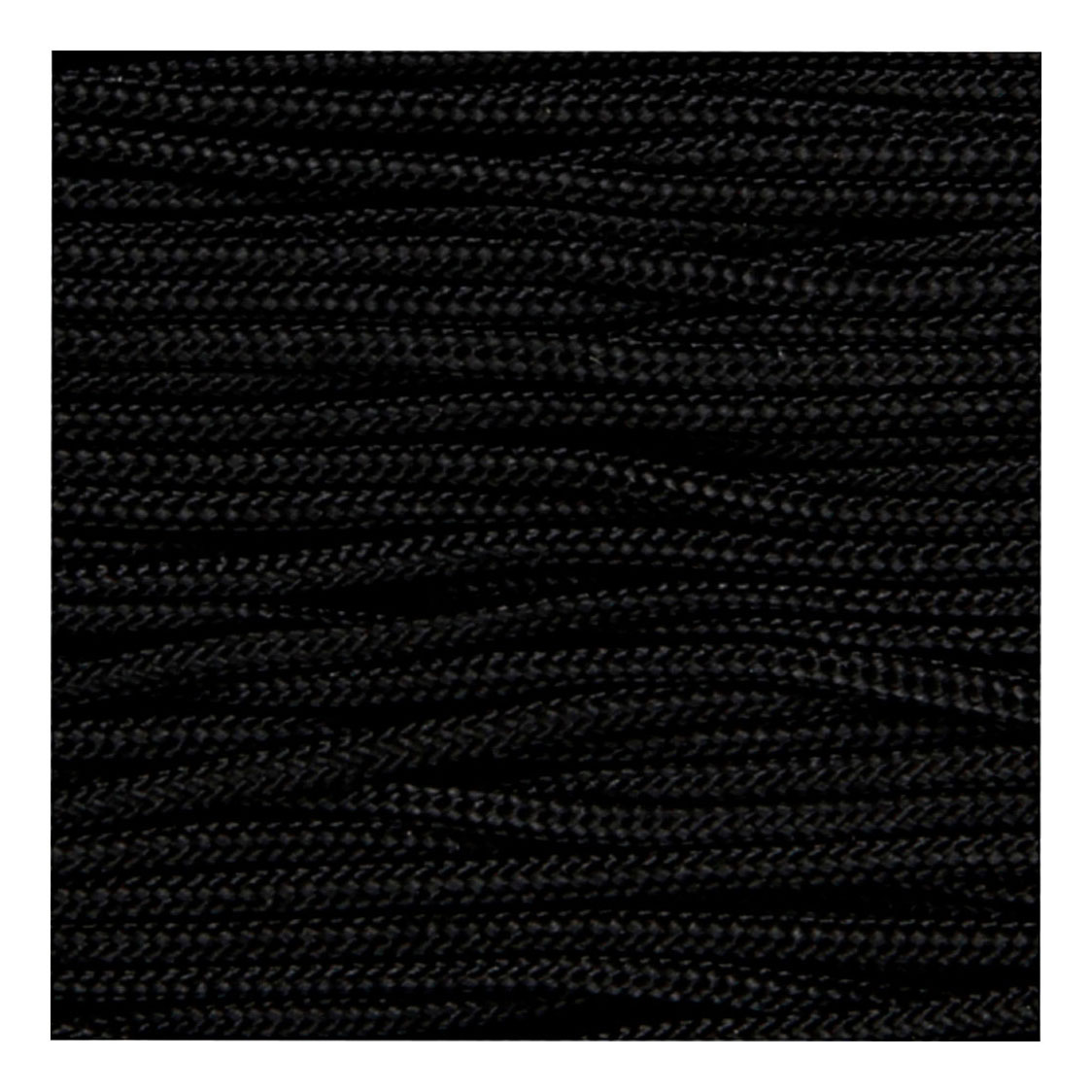 Cordon macramé noir, 10m