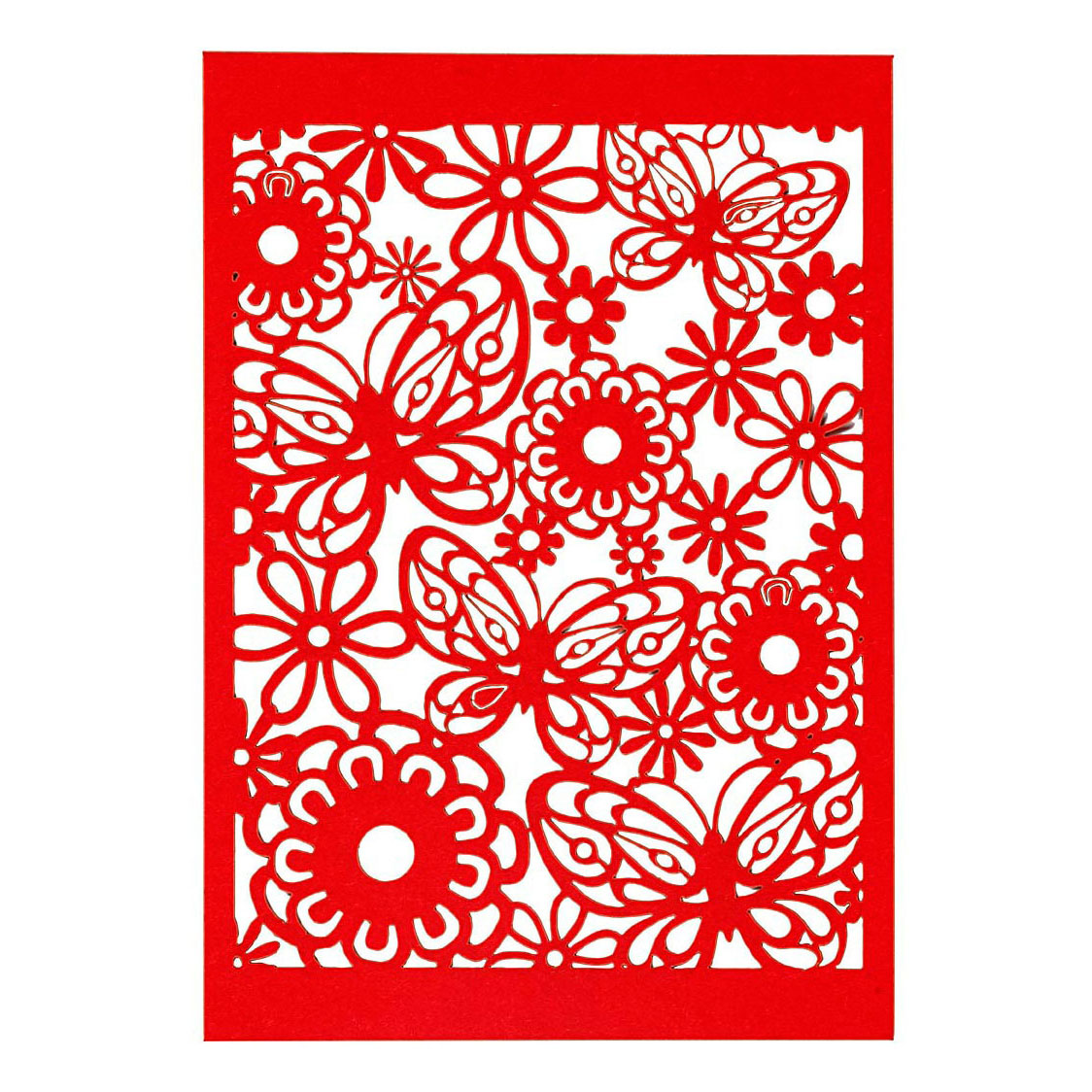 Carton à motifs rouge, 10 pcs.