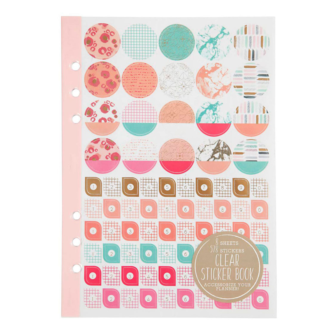 Stickerboek Aquarel A5 voor Planner, 578st.