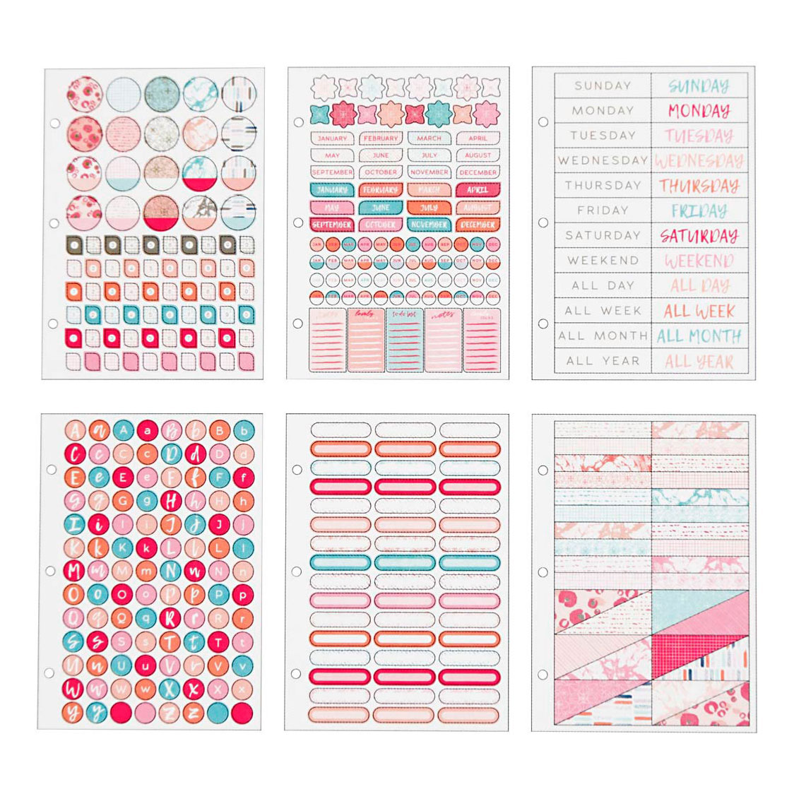 Stickerboek Aquarel A5 voor Planner, 578st.