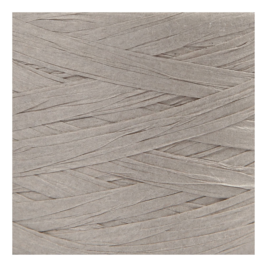 Fil de papier raphia gris clair, 100m