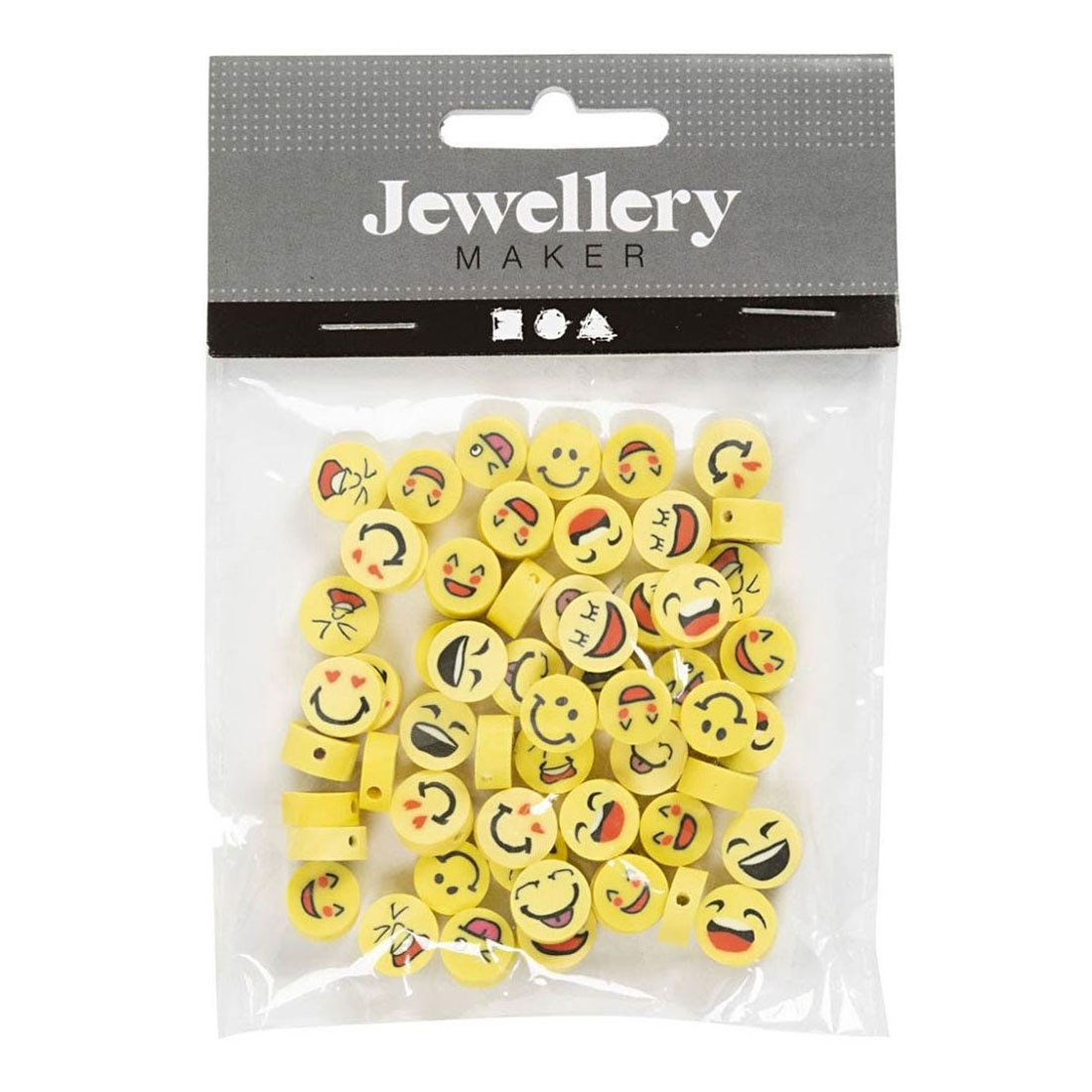 Perles figurines Smiley, 60 pcs.