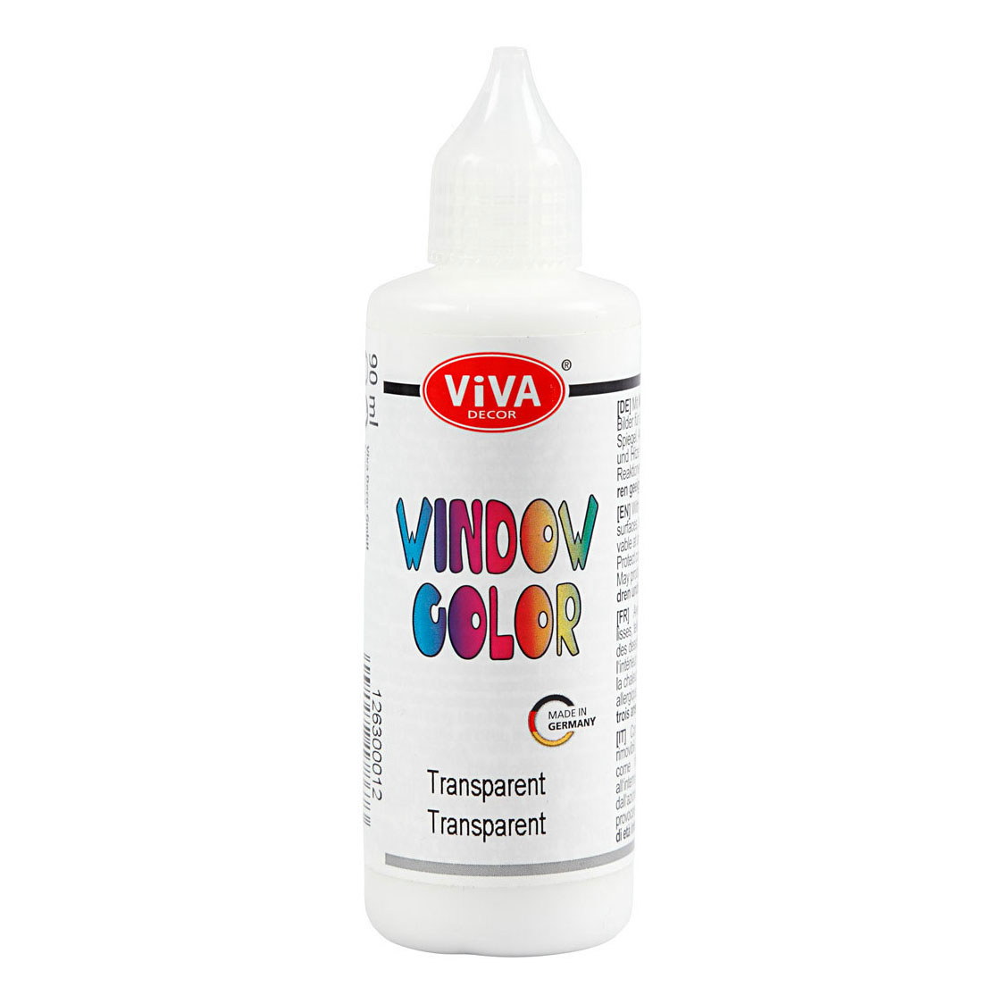 Window Color Sticker en Glasverf - Transparant, 90ml